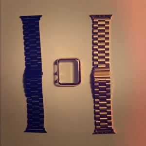 Men’s Apple Watch series 3 bands (Gold & Black)